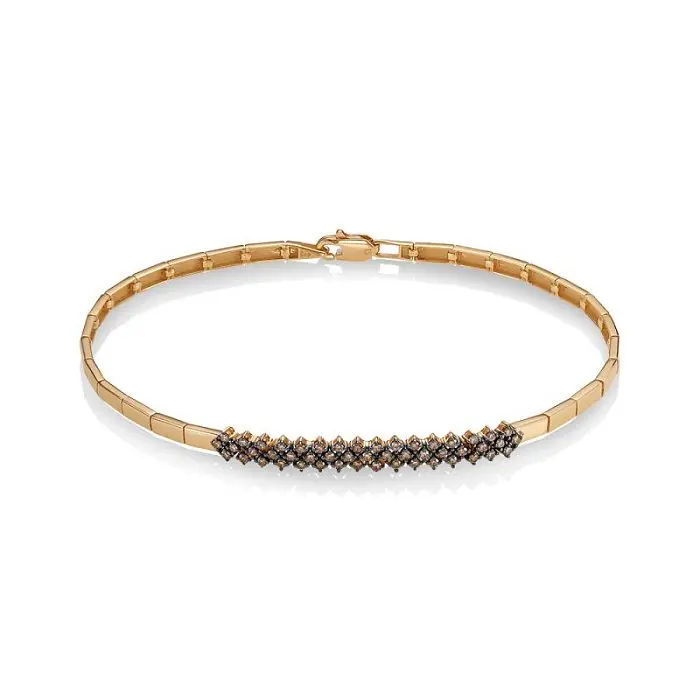 Браслет декоративный из красного золота