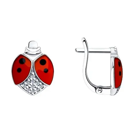 Серьги детские из серебра
