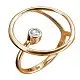 Кольцо декоративное из красного золота