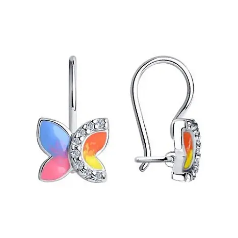 Серьги детские из серебра
