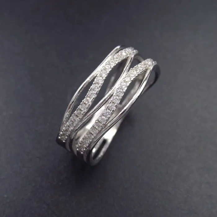 Кольцо декоративное из серебра