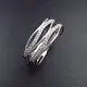 Кольцо декоративное из серебра