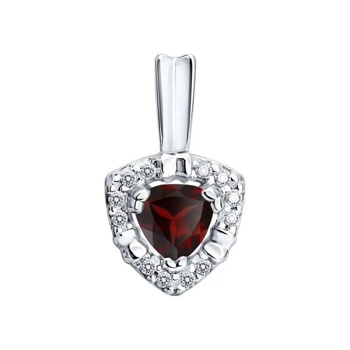 Подвеска декоративная из серебра