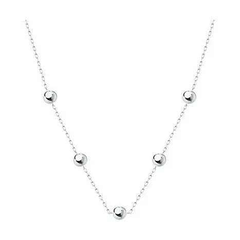 Цепь колье из белого золота