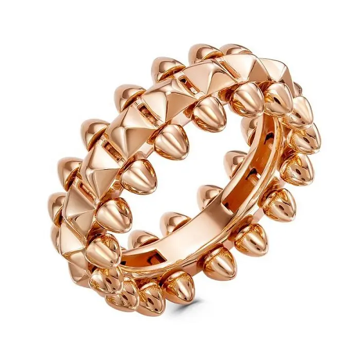 Кольцо декоративное из красного золота