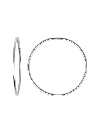 Серьги конго из серебра