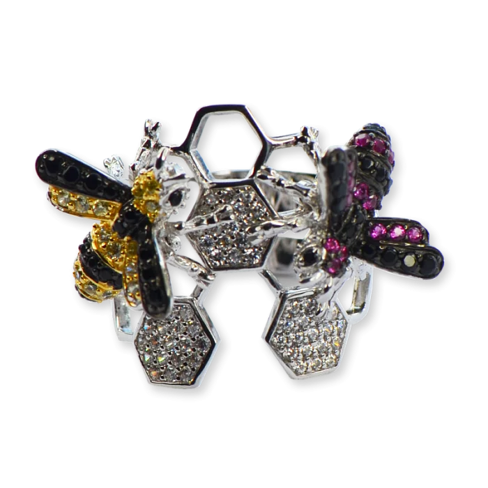 Кольцо декоративное из серебра