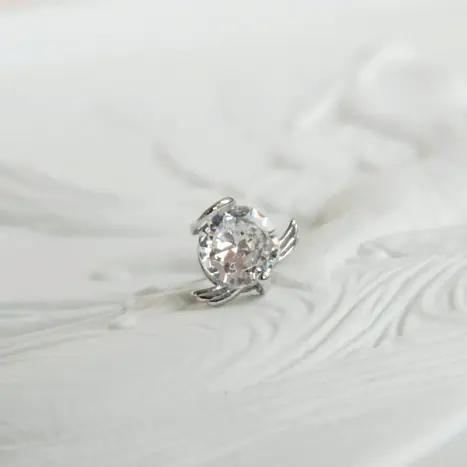 Серьги одиночные из серебра