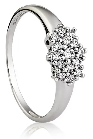 Кольцо декоративное из серебра