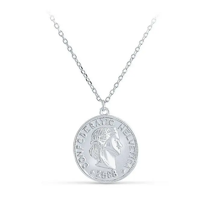 Цепь колье из серебра