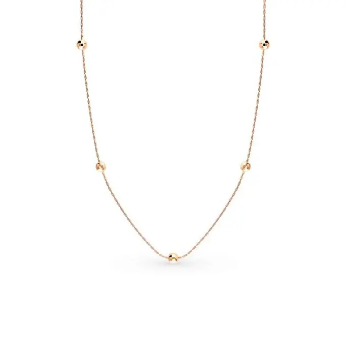 Цепь колье из красного золота