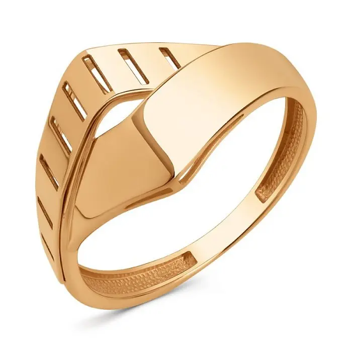 Кольцо декоративное из красного золота