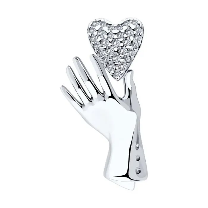 Брошь из серебра