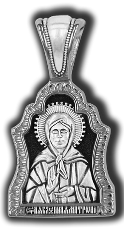 Подвеска икона из серебра