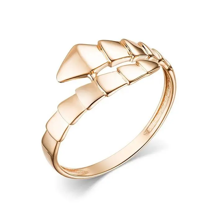 Кольцо декоративное из красного золота