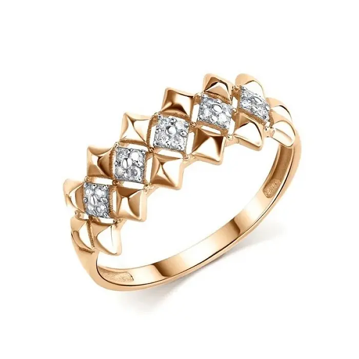 Кольцо декоративное из красного золота