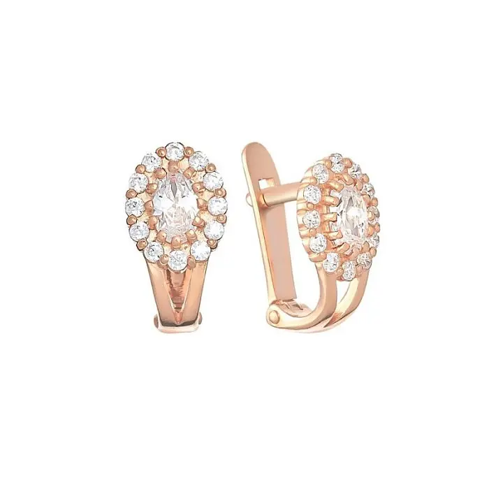 Серьги детские из позолоты