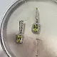 Серьги подвесные из серебра
