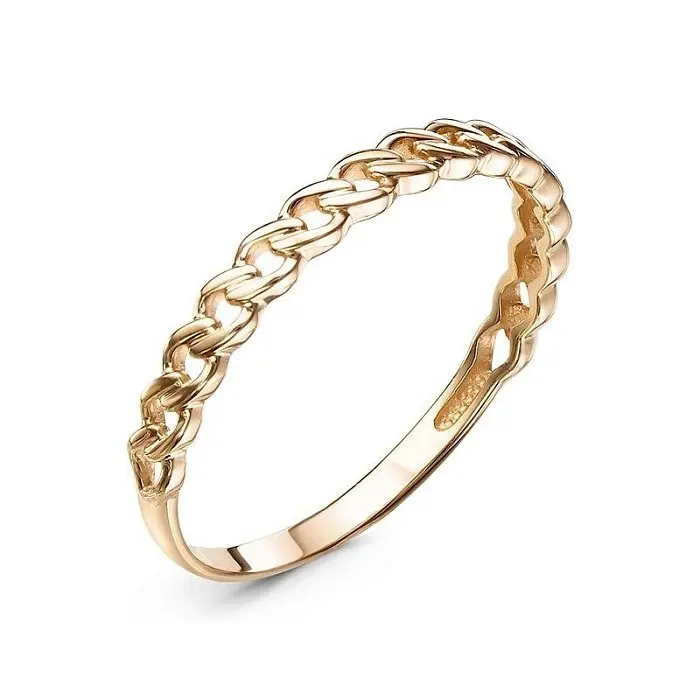 Кольцо декоративное из красного золота