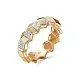 Кольцо декоративное из комбинированного золота