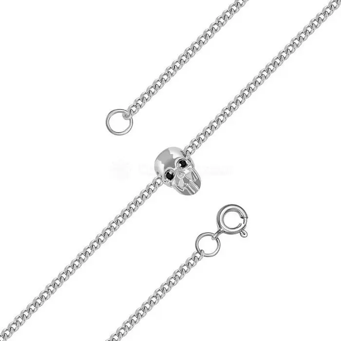 Браслет декоративный из серебра вид 1