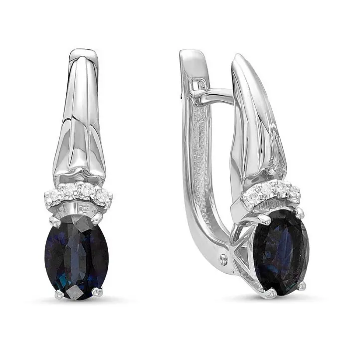 Серьги с английским замком из красного золота