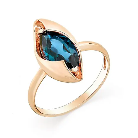 Кольцо декоративное из красного золота