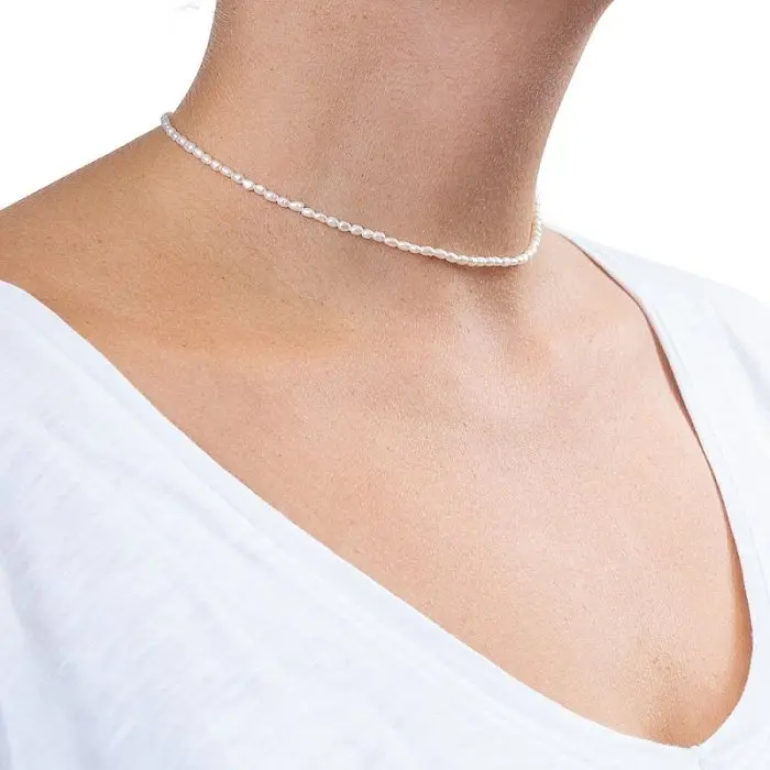 Цепь колье из серебра