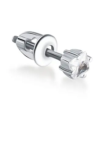 Серьги одиночные из серебра