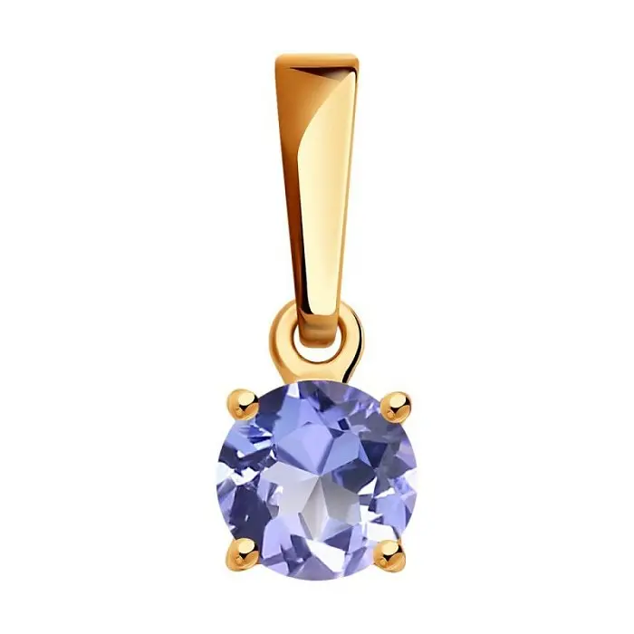 Подвеска декоративная из красного золота