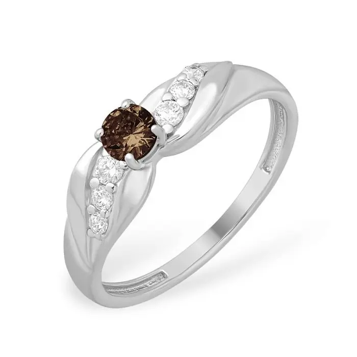 Кольцо декоративное из серебра