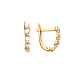 Серьги детские из красного золота