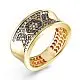 Кольцо декоративное из желтого золота