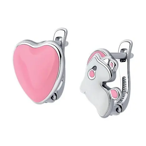 Серьги детские из серебра