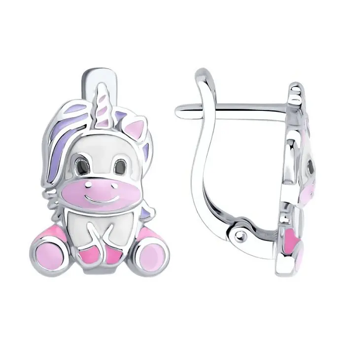 Серьги детские из серебра