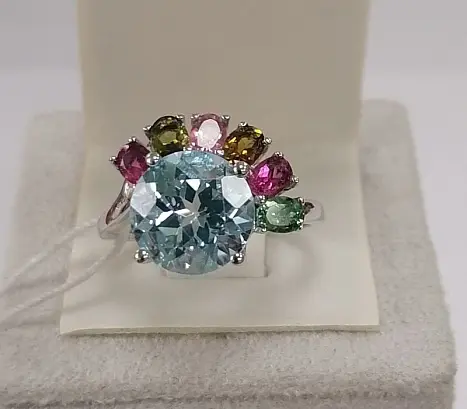 Кольцо декоративное из серебра