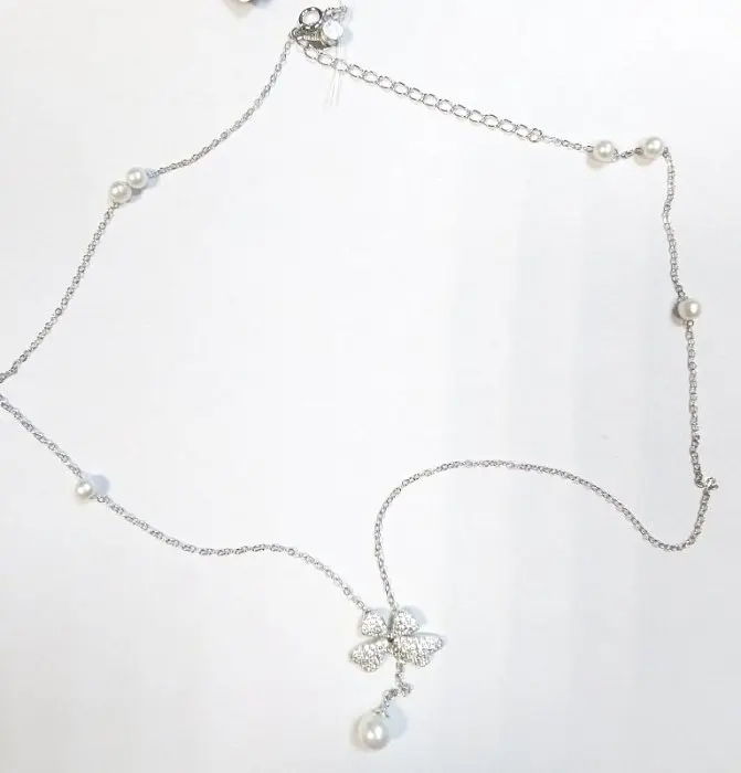 Цепь колье из серебра