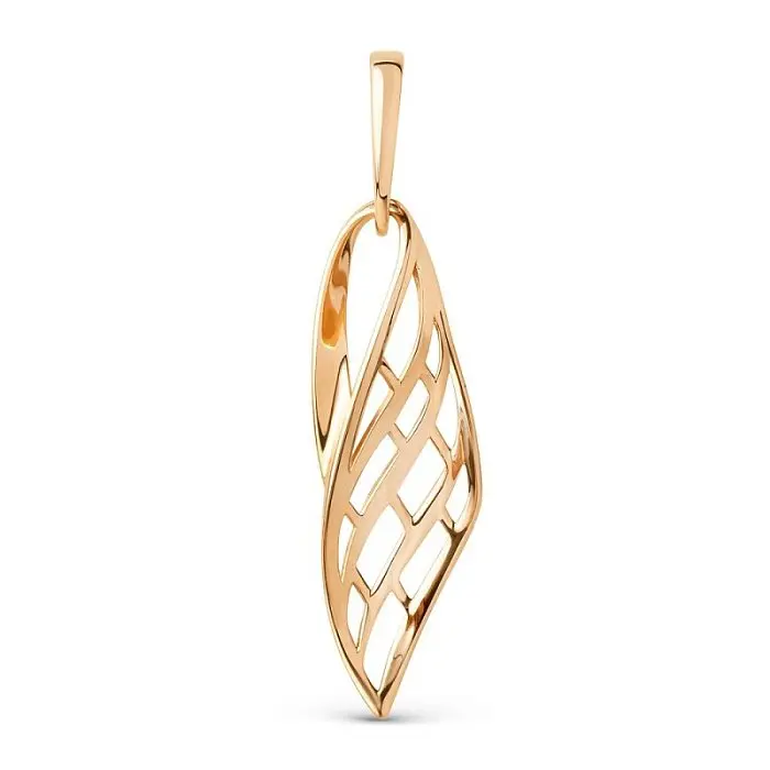 Подвеска декоративная из красного золота