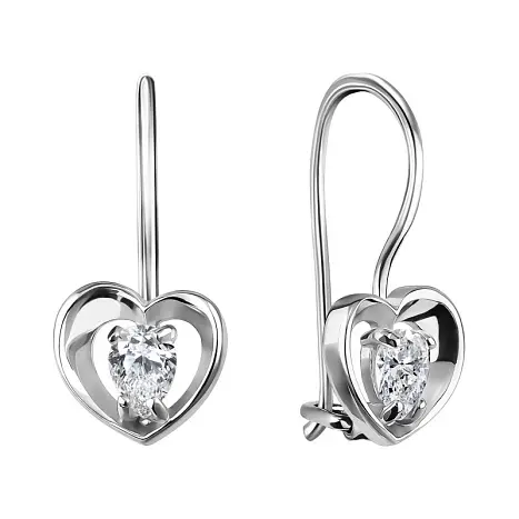 Серьги детские из серебра