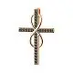 Подвеска декоративный крест из позолоты