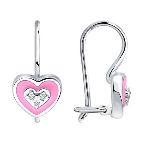Серьги детские из серебра