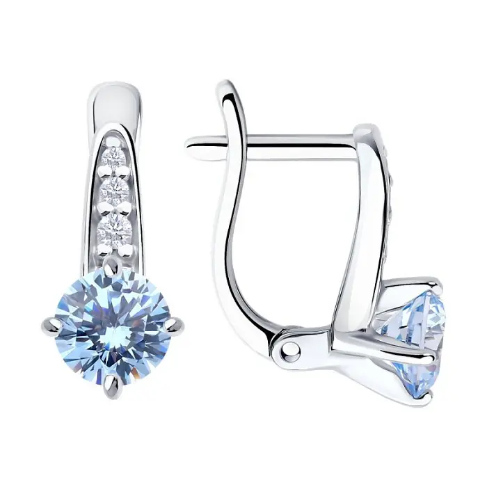 Серьги детские из серебра