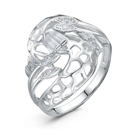 Кольцо декоративное из комбинированного золота