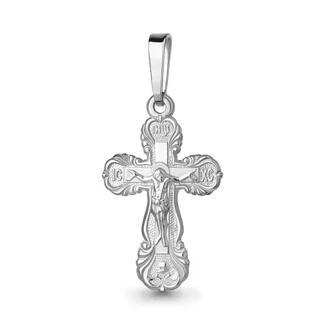 Подвеска крест из серебра