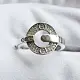 Кольцо декоративное из белого золота