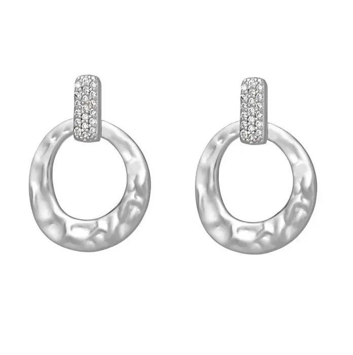 Серьги пуссеты из серебра