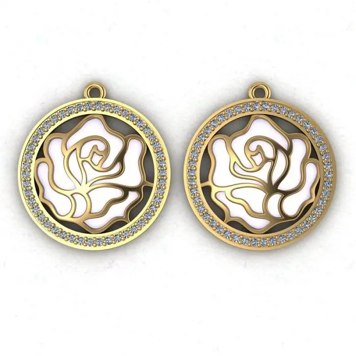 Серьги подвесные из серебра