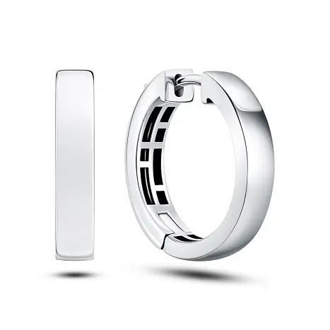 Серьги конго из серебра