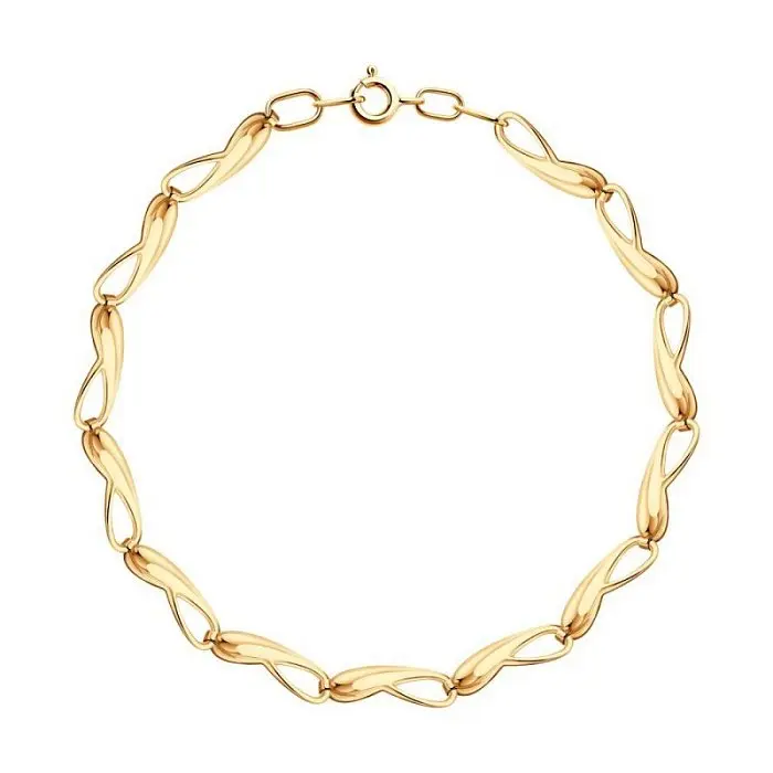 Браслет декоративный из красного золота