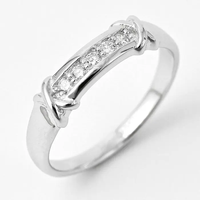 Кольцо декоративное из серебра